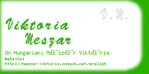 viktoria meszar business card